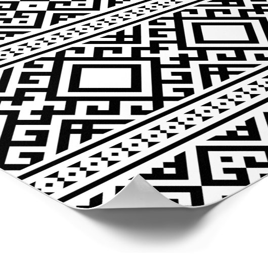 01012020部族の民族パターン–05 ポスター (角)