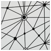 010316ネットワーク – 黒（白） ファブリック (見本)