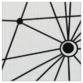 010316ネットワーク – 黒（白） ファブリック (クローズアップ)