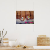 011，つま先の女性 ポスター (キッチン)