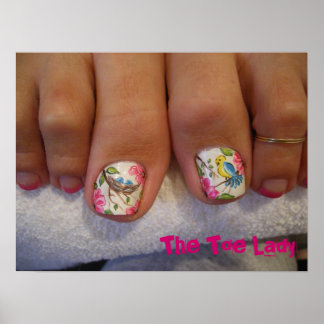 011，つま先の女性 ポスター