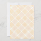 012 Copper Watercolor Gingham Birds Baby Shower 招待状 (裏面)