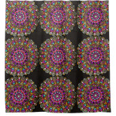 0135 – マンダラパターン – シャワーカーテン (正面)