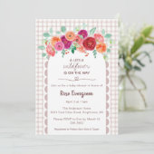 013 水彩ワイルドフラワーベイビーシャワー 招待状 (スタンド正面)