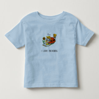 013、私は読むことを愛します トドラーTシャツ
