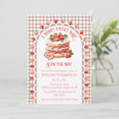 013 Chocolate Strawberry Shortcake Baby Shower 招待状 (スタンド正面)