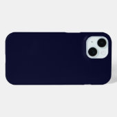 #014ダークネイビーカラーコレクション Case-Mate iPhoneケース (裏面 (横))