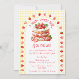 015 レモン プライズ スターベリー ショートケーキ ベイビー シャワー 招待状