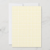 015 Lemon Floral Gingham Baby Shower Invitations 招待状 (裏面)