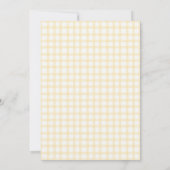 016 Marigold Apple of Our Eye Gingham Baby Shower 招待状 (裏面)