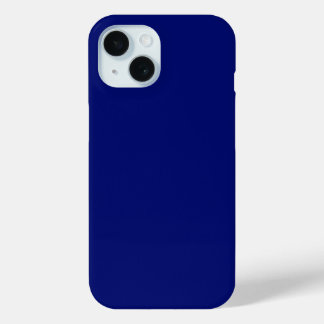 #017濃い青王室の色コレクション iPhone 15ケース