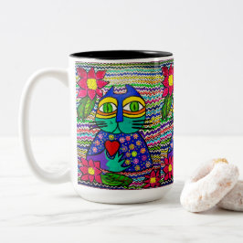0178 - Kisa the Cat Mug ツートーンマグカップ