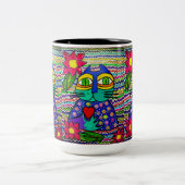 0178 - Kisa the Cat Mug ツートーンマグカップ (中央)