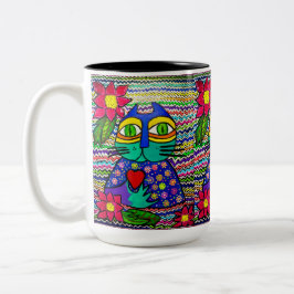 0178 - Kisa the Cat Mug ツートーンマグカップ