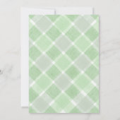 019 Forest Watercolor Gingham Birds Baby Shower 招待状 (裏面)