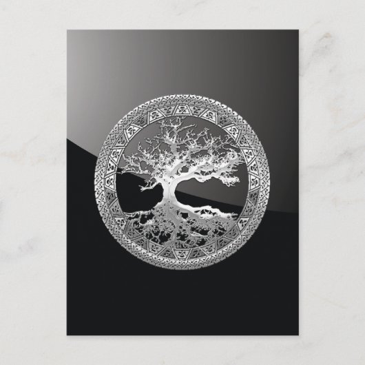 [01]シルバーケルトの生命の木 ポストカード (正面)