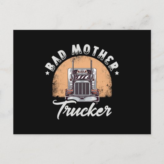(01)トラック運転手用トラック運転手 インビテーションポストカード (正面)