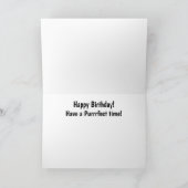 01 -ハッピーバースデー猫07グリーティングカード カード (内部)