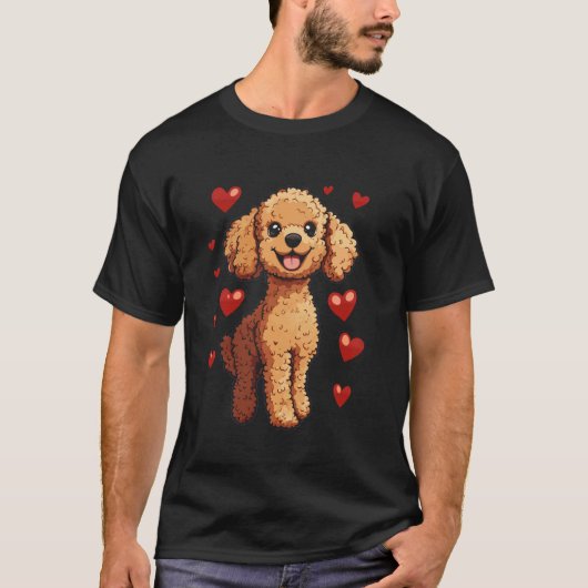 01 ブラウンプードル Tシャツ (正面)