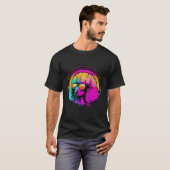 01 レトロプードルシンスウェーブの夜 Tシャツ (正面フル)