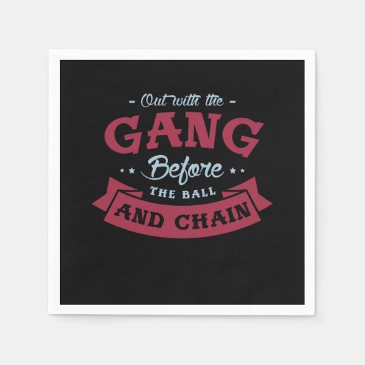 01.結婚式前の最後の夜の悪ガキたちとの外泊 スタンダードカクテルナプキン (正面)