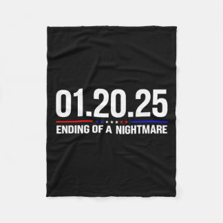 01 20 2025 1月20日2025年1月20日End Of A怖いNig フリースブランケット