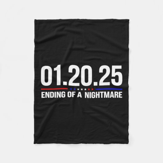 01 20 2025 1月20日2025年1月20日End Of A怖いNig フリースブランケット (正面)