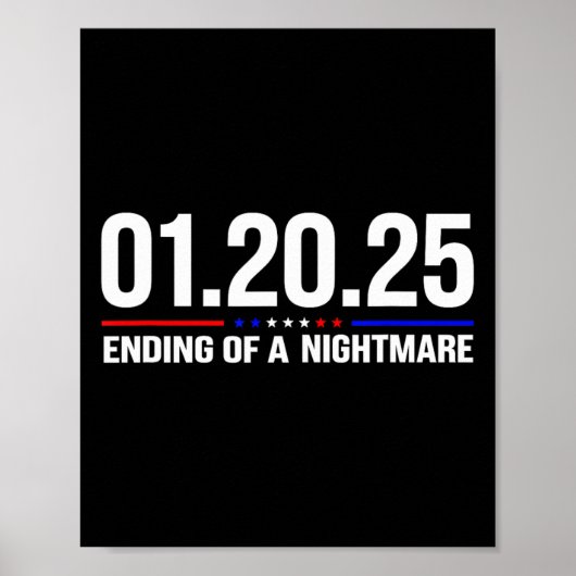 01 20 2025 1月20日2025年1月20日End Of A怖いNig ポスター (正面)