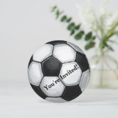 01of12サッカーボールパーティの招待状 招待状 (スタンド正面)