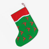 02トナディアグリーンストッキング スモールクリスマスストッキング (裏面 (吊り時))