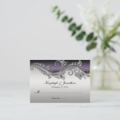 02ヴィンテージパープルブラック&シルバー座席表 プレイスカード (スタンド正面)