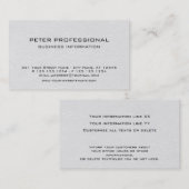 02人のプロフェッショナルの名刺の白革の写真 名刺 (正面/裏面)