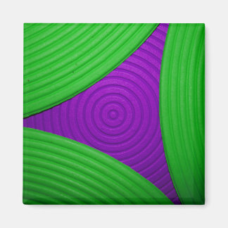 02緑と紫の三角形マグネット マグネット