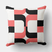 020614 – 白に黒とトロピカルピンク クッション (裏面)