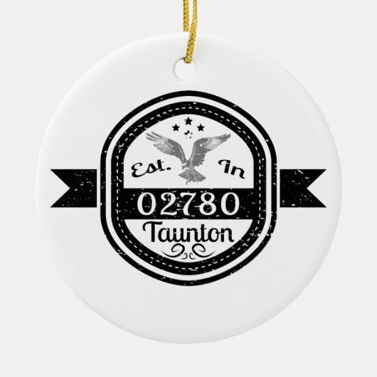 02780 Tauntonに確立される セラミックオーナメント (正面)