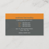 028 Julie :: BCard – ダイナミック中心 – シルバー 名刺 (裏面)