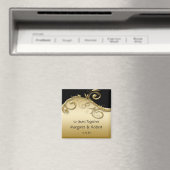 02 ゴールドとブラックの50周年 マグネット (インサイチュ (食洗機))