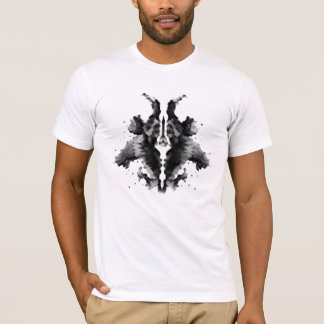 02 ブラックロールシャッハ・インクブロット・アブストラクトアートTシャツ Tシャツ