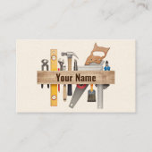 02-2021カスタマイズ可能な手作り大工の道具 名刺 (正面)