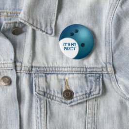 02of12誕生日カスタムブルーボーリングボール 缶バッジ