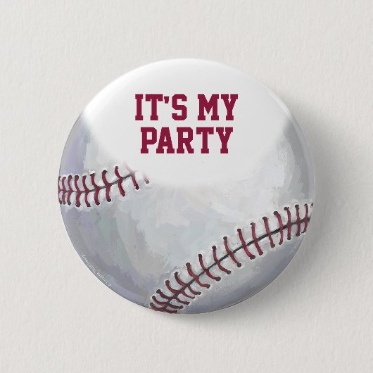 02of12誕生日カスタム野球 缶バッジ (正面)