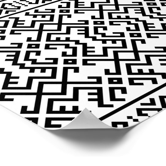 03012020部族の民族パターン–06 ポスター (角)