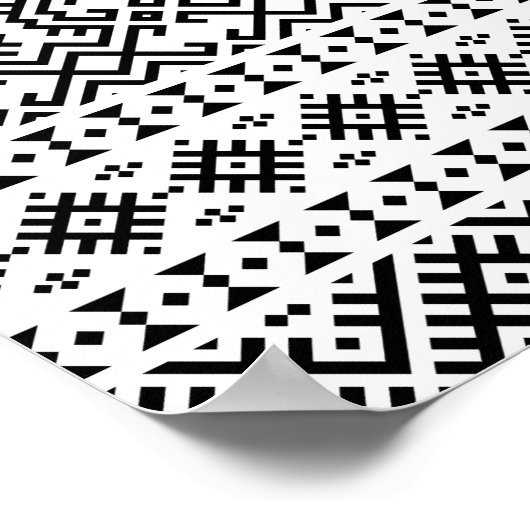 03012020部族の民族パターン–10 ポスター (角)