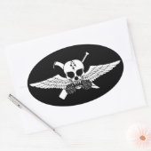 0321レコンジャックステッカー 楕円形シール (封筒)