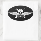 0321レコンジャックステッカー 楕円形シール (バッグ)