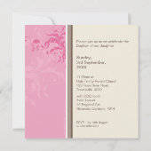 032 Rasha ::《キリスト教》洗礼式や命名式招待状 招待状 (裏面)