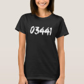 03441 Zipcode Ashuelot New Hampshire Town Zip Tシャツ (正面)