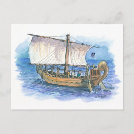 (035)砂漠帆船の最小値 ポストカード