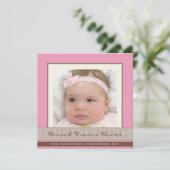 035 Christine :: PHOTO《キリスト教》洗礼式や命名式招待状 招待状 (スタンド正面)