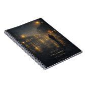 03:12 AM City Streets Moody Aesthetic Poster ノートブック (右側)